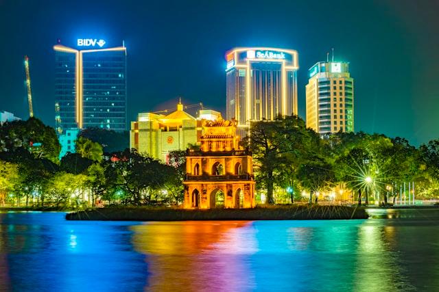 Hoan Kiem Lake and Hanoi Old Quarter, Vietnam