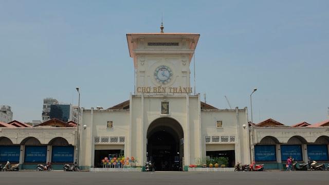 Ben Thanh Market area in Ho Chi Minh City, Vietnam